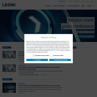 A complete backup of leoni.com