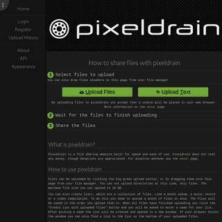 A complete backup of pixeldrain.com
