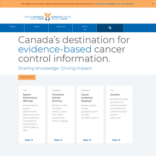 A complete backup of partnershipagainstcancer.ca