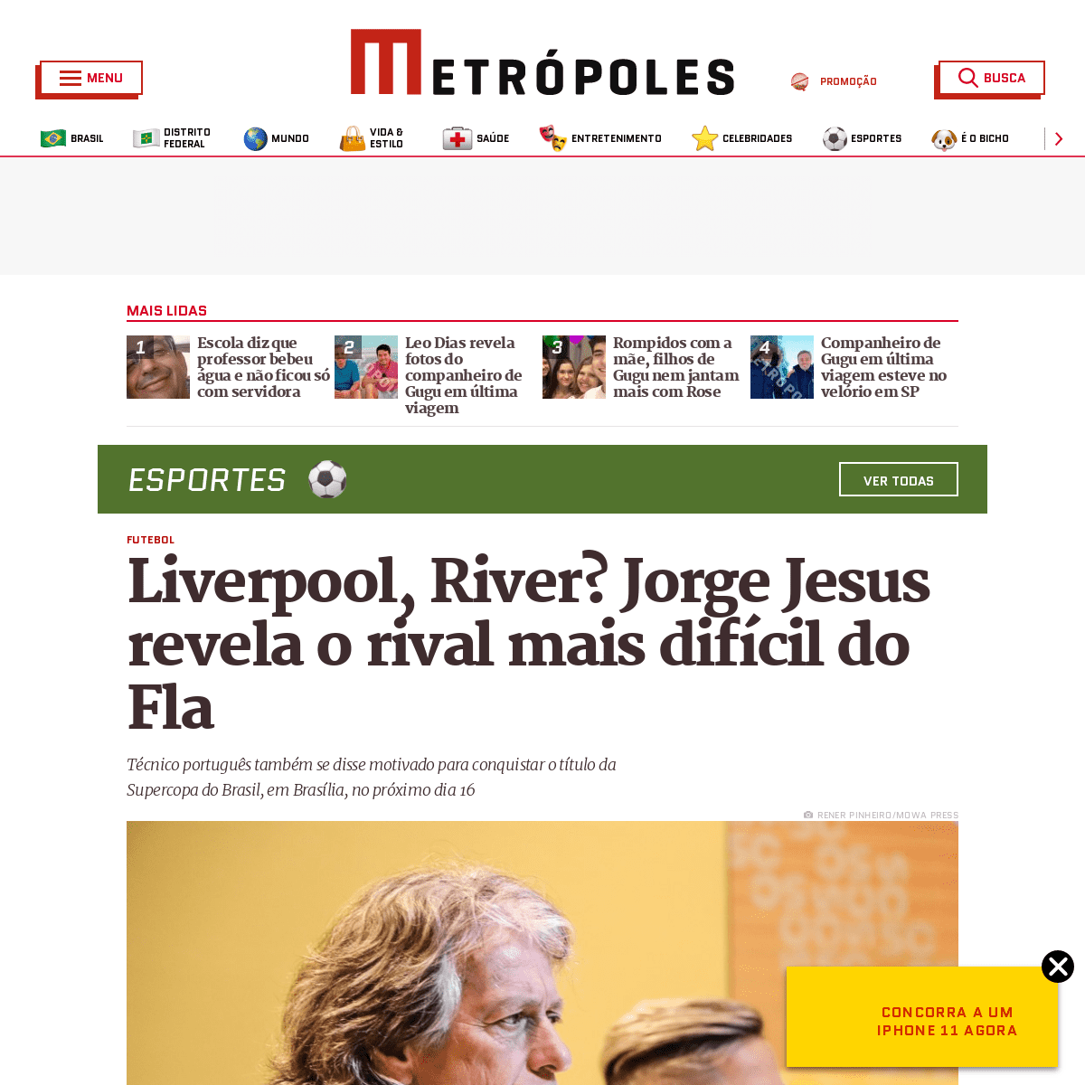 A complete backup of www.metropoles.com/esportes/futebol/liverpool-river-jorge-jesus-revela-o-rival-mais-dificil-do-flamengo