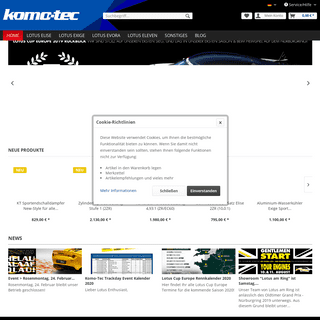 Komo-Tec - Lotus Tuning und Ersatzteile - Komo-Tec Onlineshop