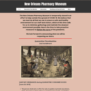 A complete backup of pharmacymuseum.org