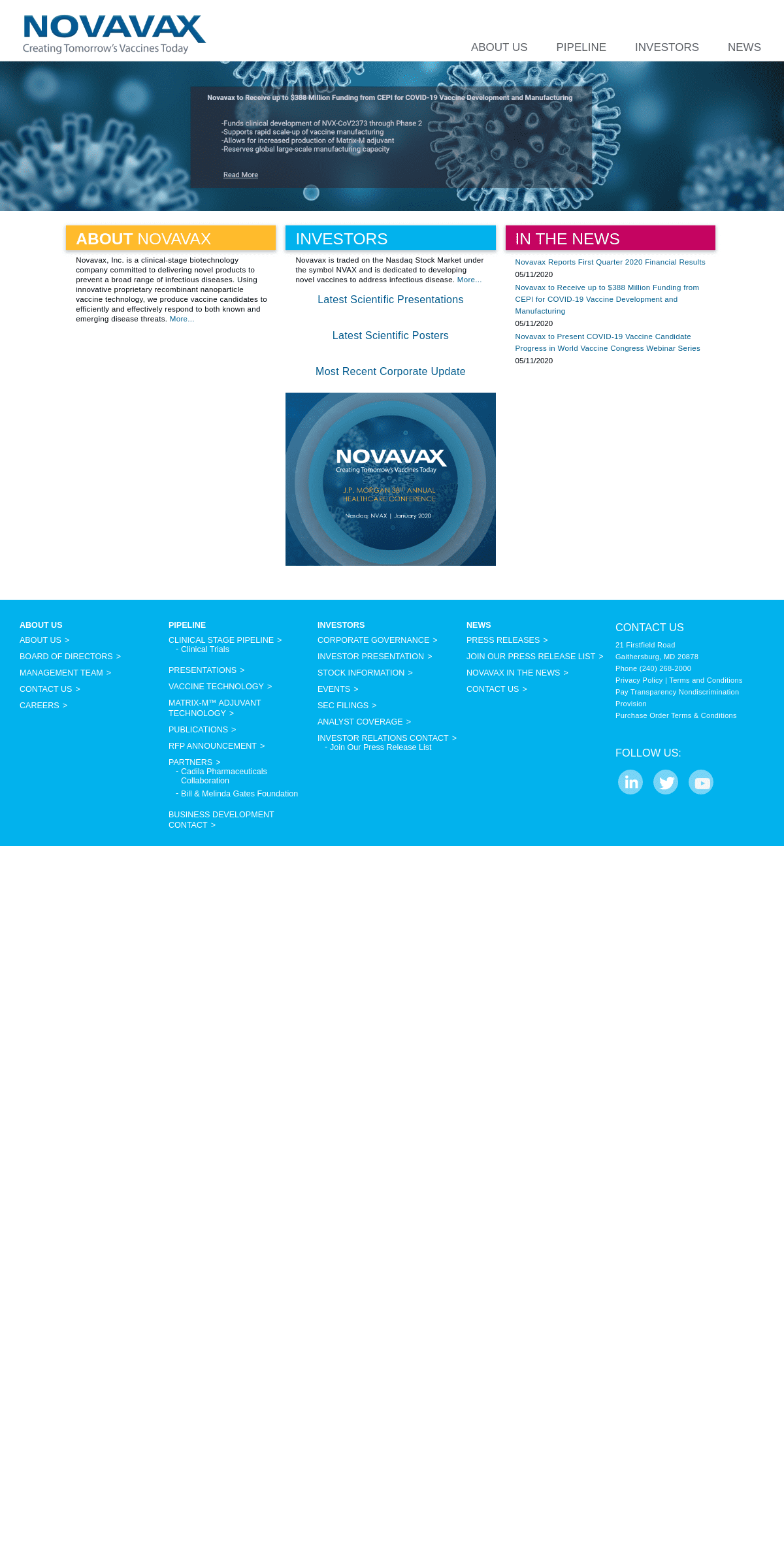 A complete backup of novavax.com