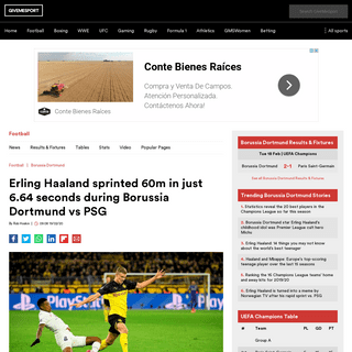 A complete backup of www.givemesport.com/1548137-erling-haaland-sprinted-60m-in-just-664-seconds-during-borussia-dortmund-vs-psg