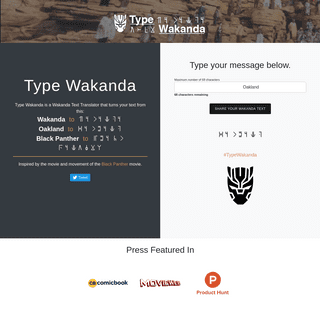 A complete backup of typewakanda.com