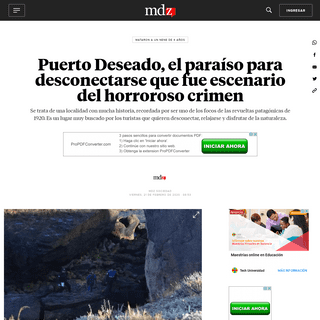 Puerto Deseado, el paraÃ­so para desconectarse que fue escenario del horroroso crimen - MDZ Online