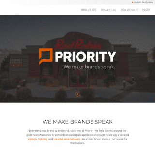 Priority - We Make Brands Speak