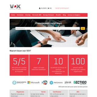 Domeinnamen en webhosting voor de zakelijke professional - VDX