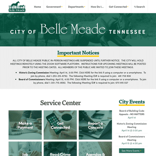 A complete backup of citybellemeade.org