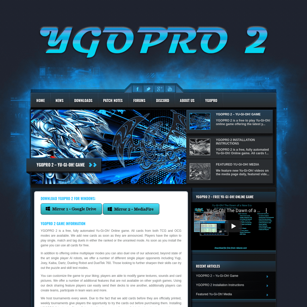 A complete backup of ygopro2.org
