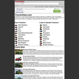 A complete backup of tractordata.com