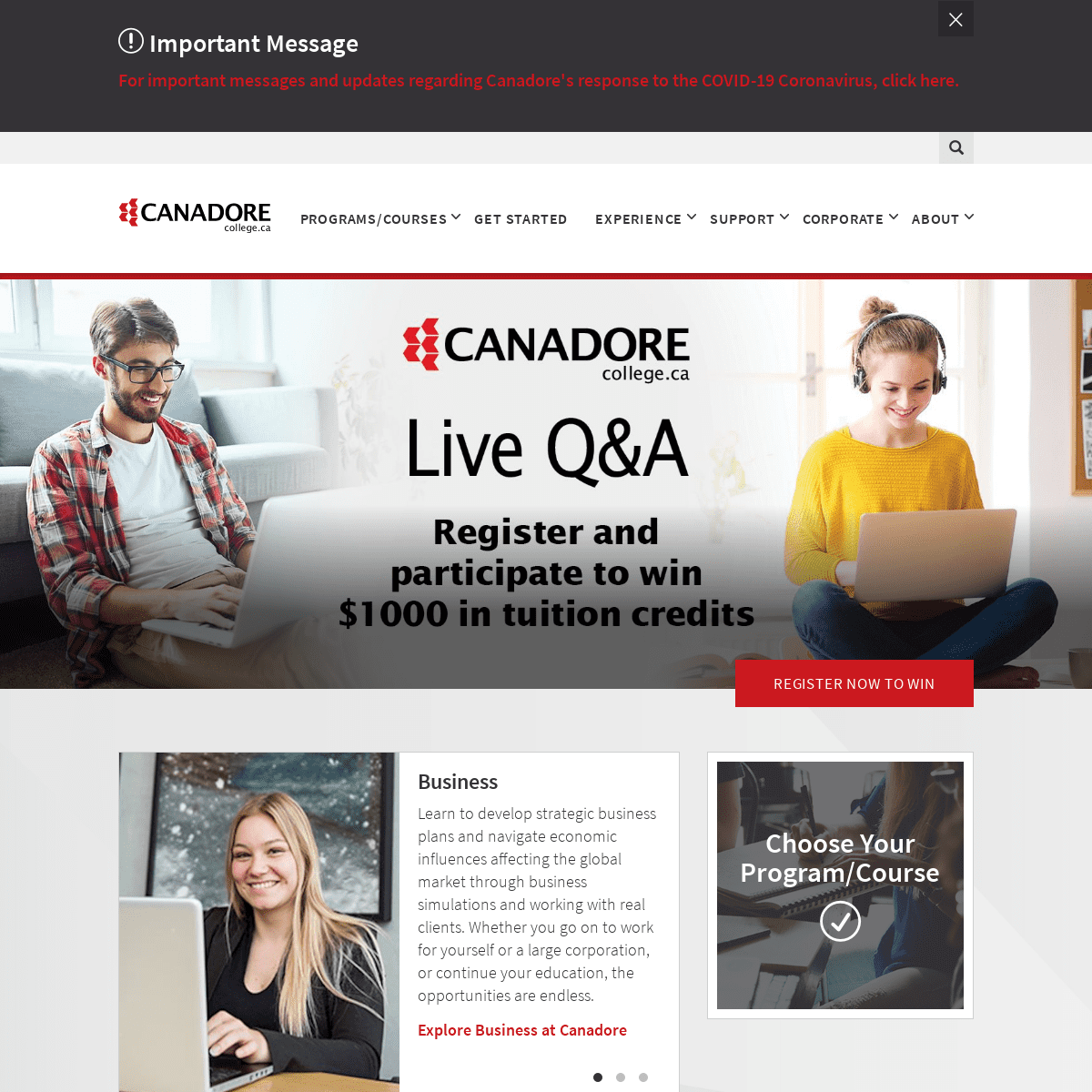 A complete backup of canadorecollege.ca