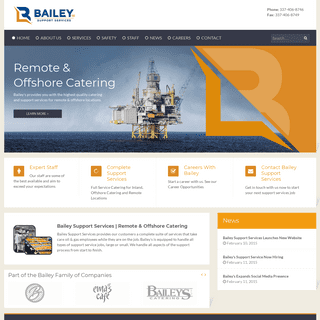 Bailey Support Services - Remote & Offshore Catering