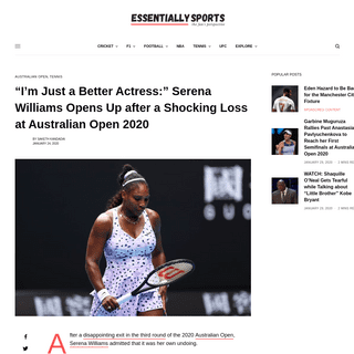 A complete backup of www.essentiallysports.com/tennis-wta-im-just-a-better-actress-serena-williams-opens-up-after-a-shocking-los