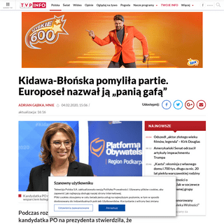 A complete backup of www.tvp.info/46496862/kidawablonska-pomylila-partie-europosel-nazwal-ja-pania-gafa