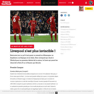 A complete backup of www.francefootball.fr/news/Liverpool-n-est-plus-invincible/1114692
