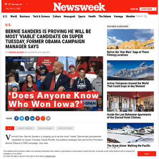 A complete backup of www.newsweek.com/bernie-sanders-proving-most-viable-candidate-super-tuesday-2020-election-1486900
