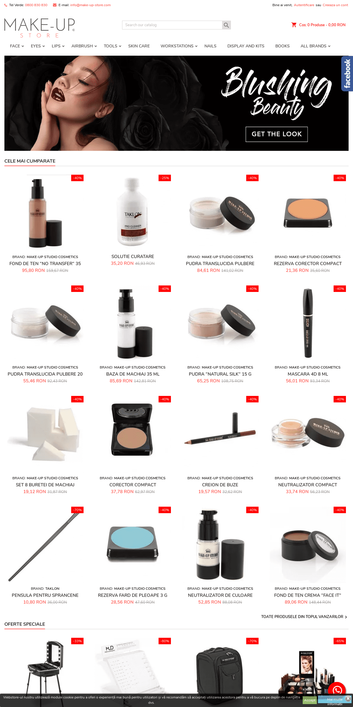 A complete backup of make-up-store.com