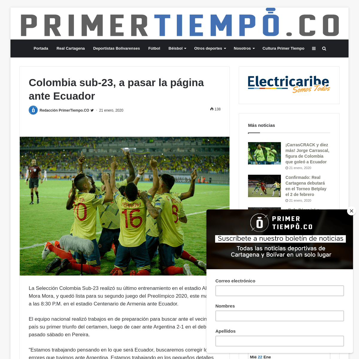 A complete backup of primertiempo.co/seleccion-colombia/colombia-sub-23-a-pasar-la-pagina-ante-ecuador