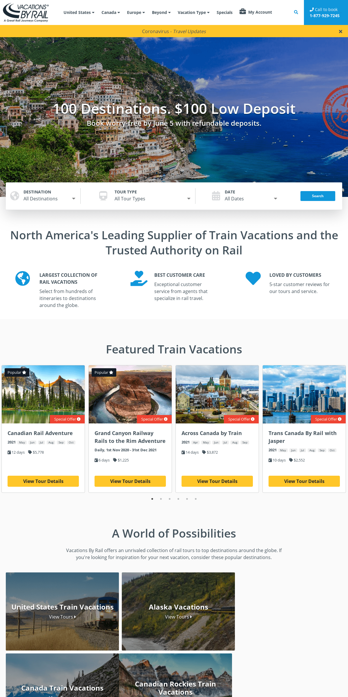 A complete backup of vacationsbyrail.com