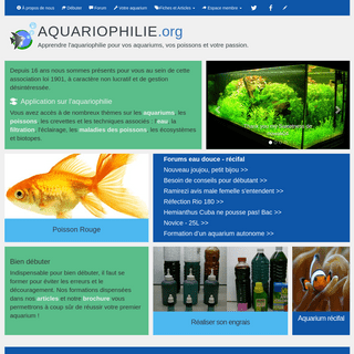 A complete backup of aquariophilie.org