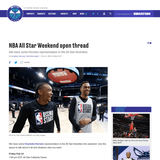 A complete backup of www.atthehive.com/2020/2/14/21138476/nba-all-star-weekend-open-thread