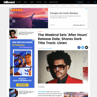 A complete backup of www.billboard.com/articles/columns/hip-hop/8551359/the-weeknd-after-hours-release-date-title-track-release