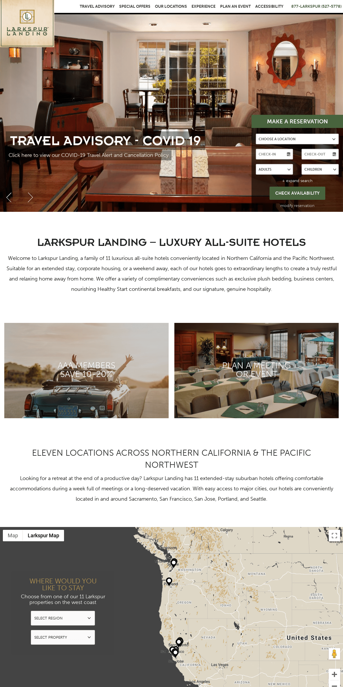 A complete backup of larkspurhotels.com