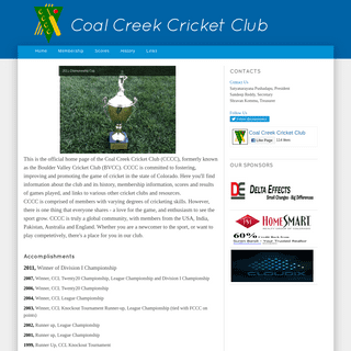 Coal Creek Cricket Club