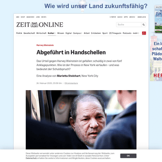 Harvey Weinstein- AbgefÃ¼hrt in Handschellen -Â ZEIT ONLINE