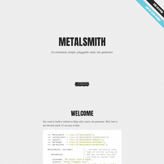 A complete backup of metalsmith.io