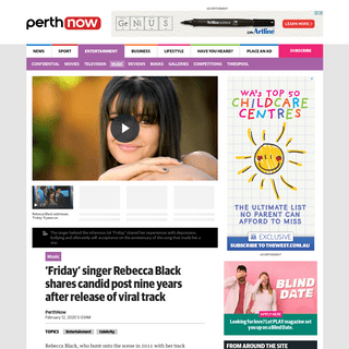 A complete backup of www.perthnow.com.au/entertainment/music/friday-singer-rebecca-black-shares-candid-post-nine-years-after-rel