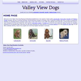 A complete backup of valleyviewdogs.com