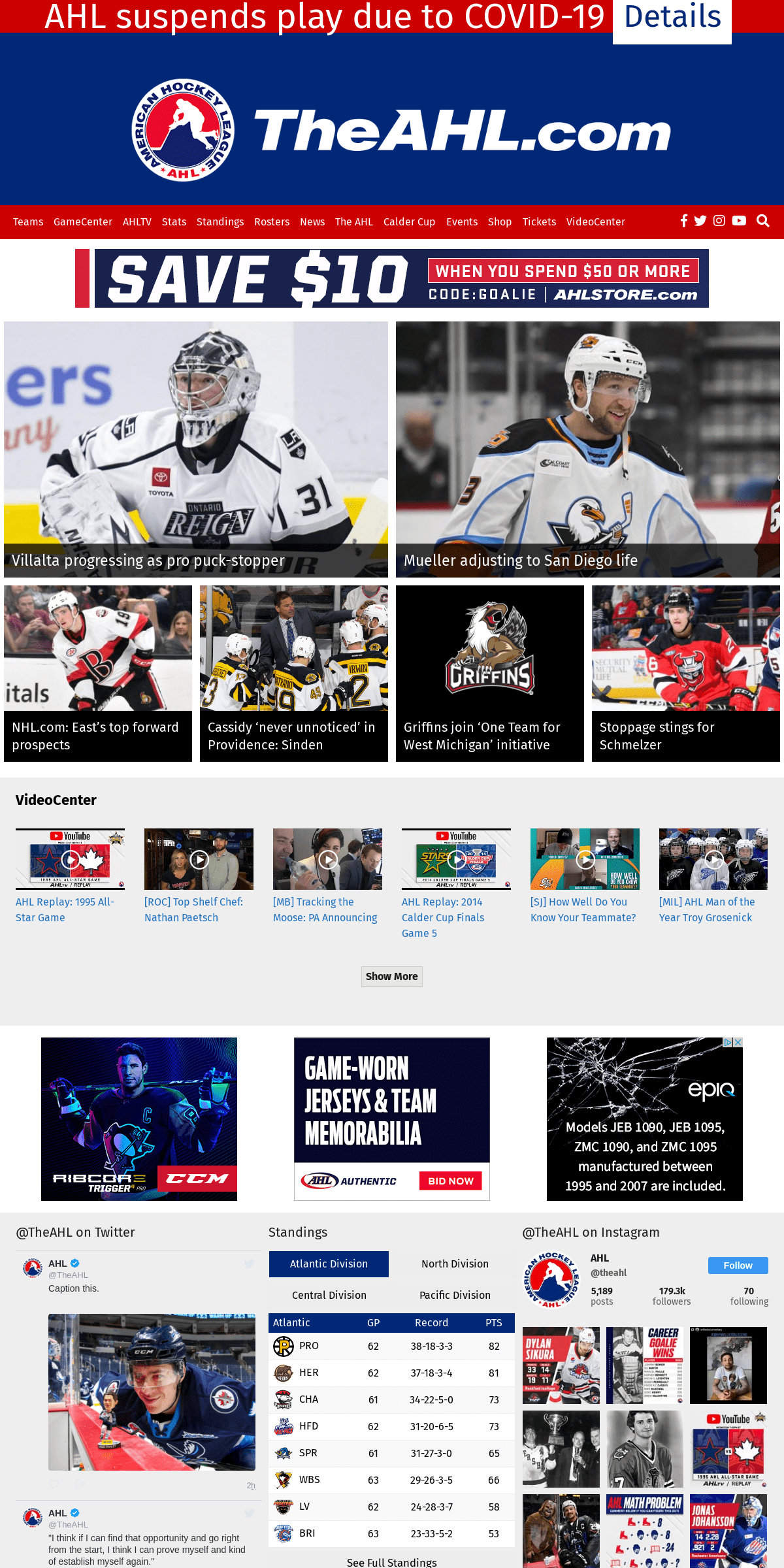 A complete backup of theahl.com