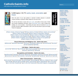A complete backup of catholicsaints.info