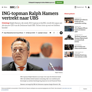 A complete backup of www.nrc.nl/nieuws/2020/02/19/ing-topman-ralph-hamers-stapt-over-naar-zwitserse-bank-ubs-a3991100