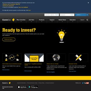 CommSec - Online Share Trading & Investing. Start trading today with Australia's leading online broker.