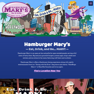 A complete backup of hamburgermarys.com
