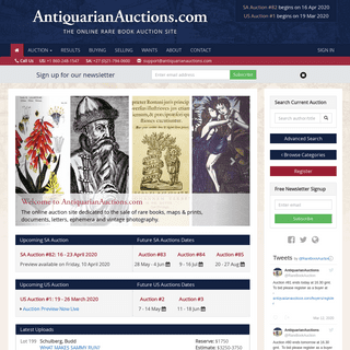A complete backup of antiquarianauctions.com