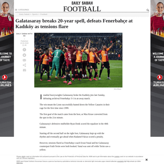 A complete backup of www.dailysabah.com/football/2020/02/23/galatasaray-breaks-20-year-spell-defeats-fenerbahce-at-kadikoy-as-te