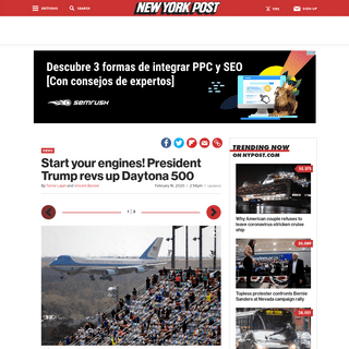 A complete backup of nypost.com/2020/02/16/trump-takes-limo-on-track-for-daytona-500/