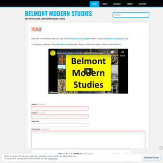 Belmont Modern Studies â€“ Help with Nationals and Higher Modern Studies