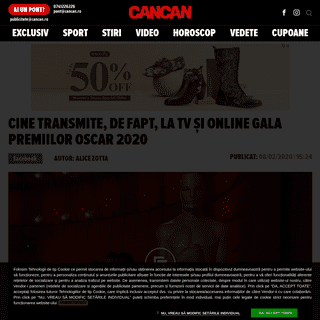 Cine transmite, de fapt, la TV È™i online gala Premiilor Oscar 2020 - Cancan.ro