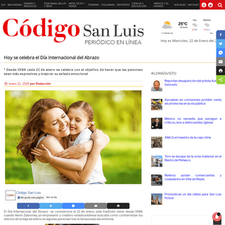 A complete backup of www.codigosanluis.com/hoy-se-celebra-el-dia-internacional-del-abrazo/