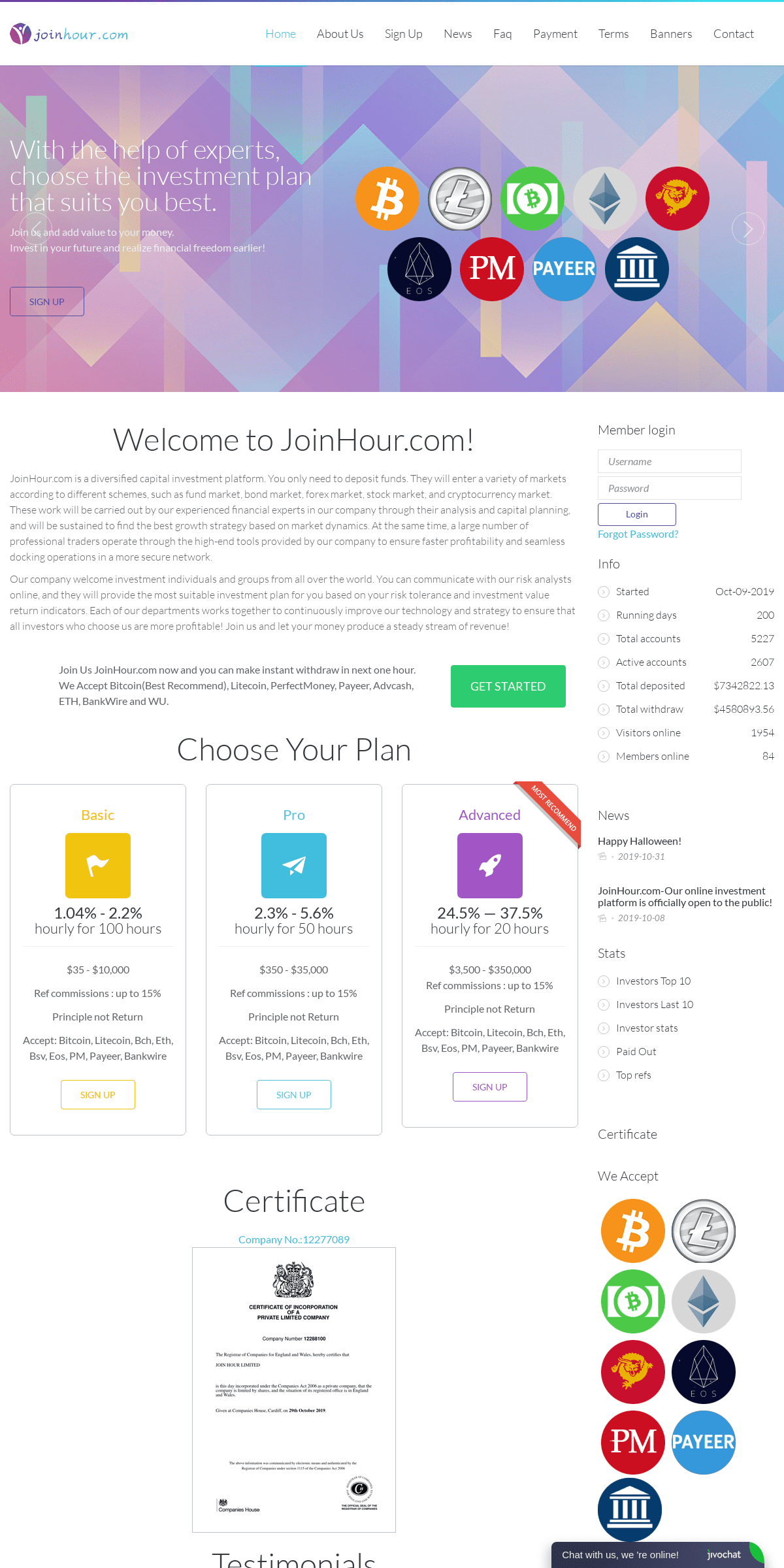 A complete backup of joinhour.com
