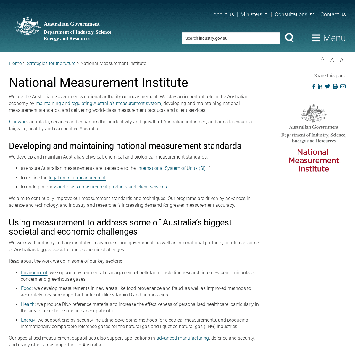 A complete backup of measurement.gov.au