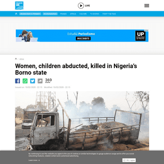Women, children abducted, killed in Nigeria's Borno state