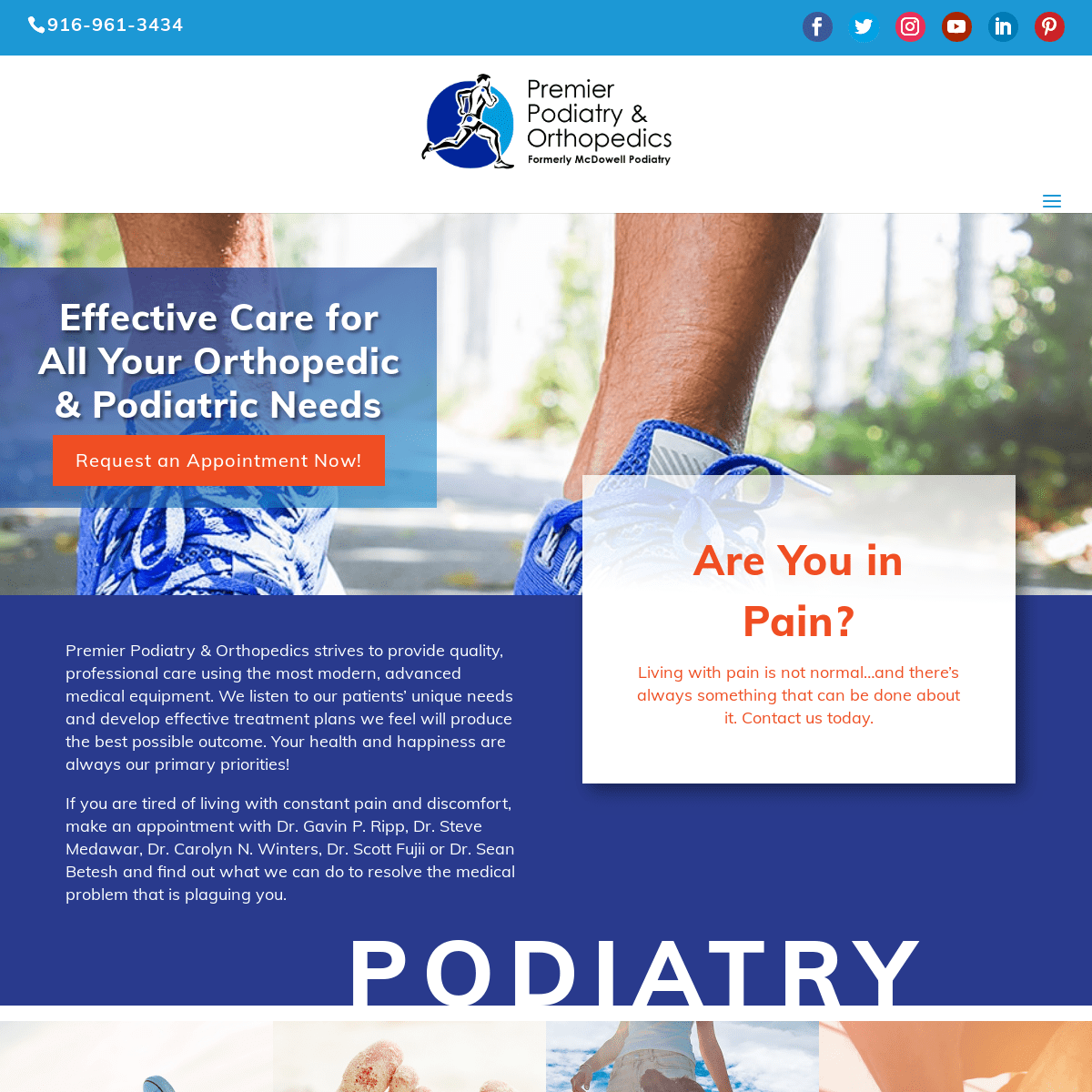 #1 Rated Podiatry & Orthopedics Office - Premier Podiatry & Orthopedics ...