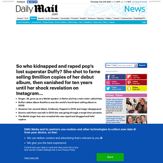 A complete backup of www.dailymail.co.uk/news/article-8048557/ALISON-BOSHOFF-tells-Duffy-shot-worldwide-fame-vanished-decade.htm