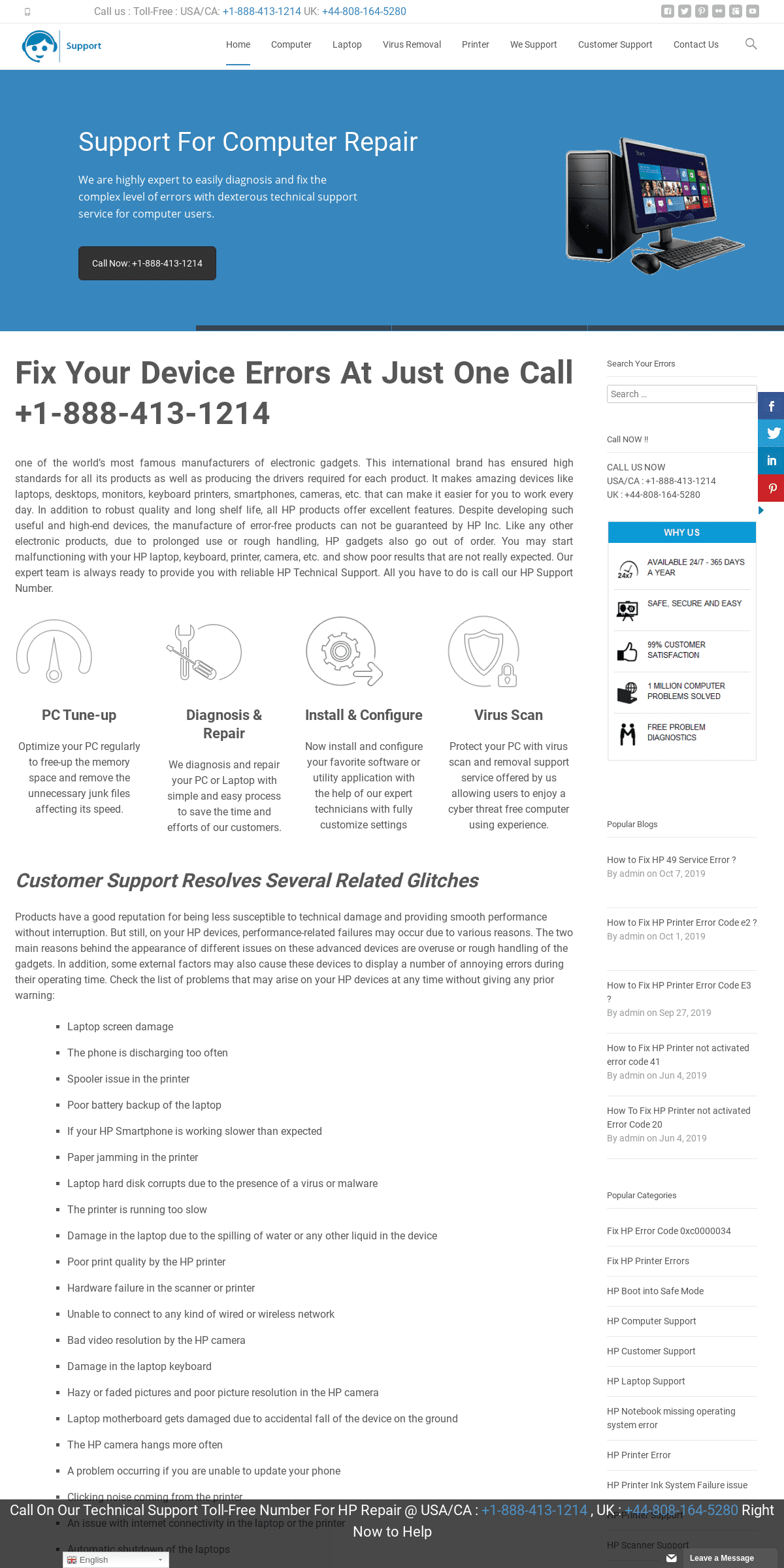 A complete backup of hpsupportphonenumbers.com